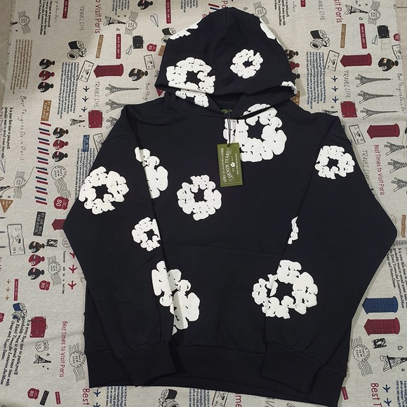 Denim Tears Tops - Denim Tears Cotton Hooded Sweatshirt